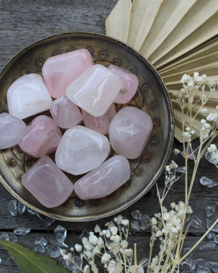 rose quartz tumbled