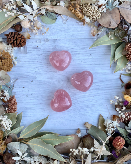 rose quartz heart