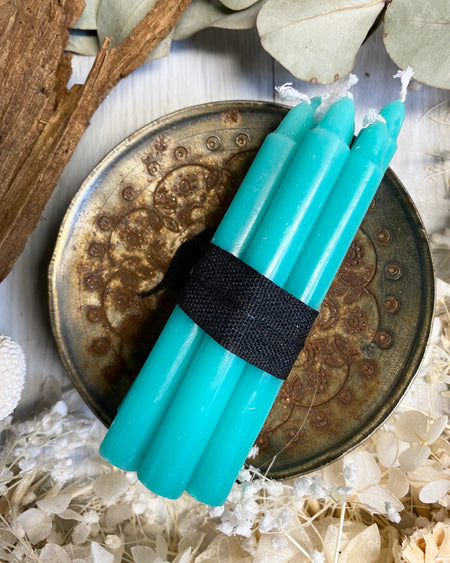 green prayer candles