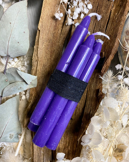 purple prayer candles