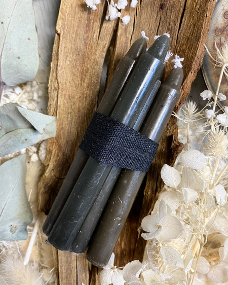 black prayer candles