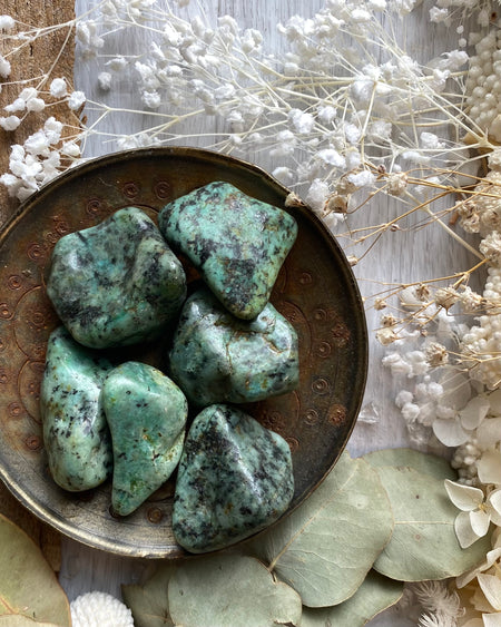 african turquoise tumbled