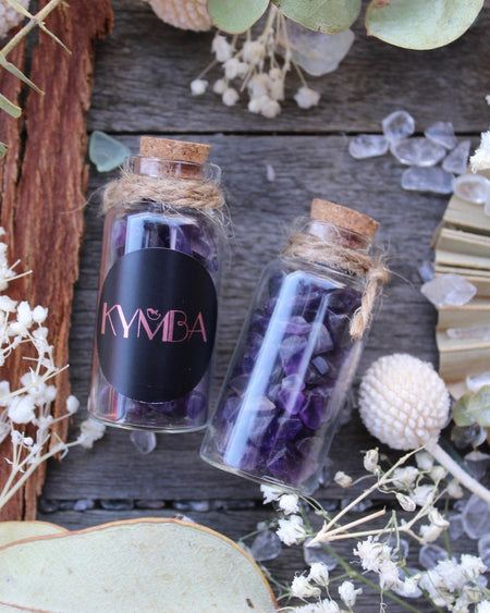 amethyst chip bottle
