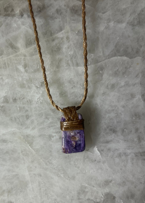 Handmade Charoite Necklace