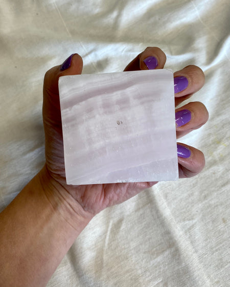pink mangano calcite cube