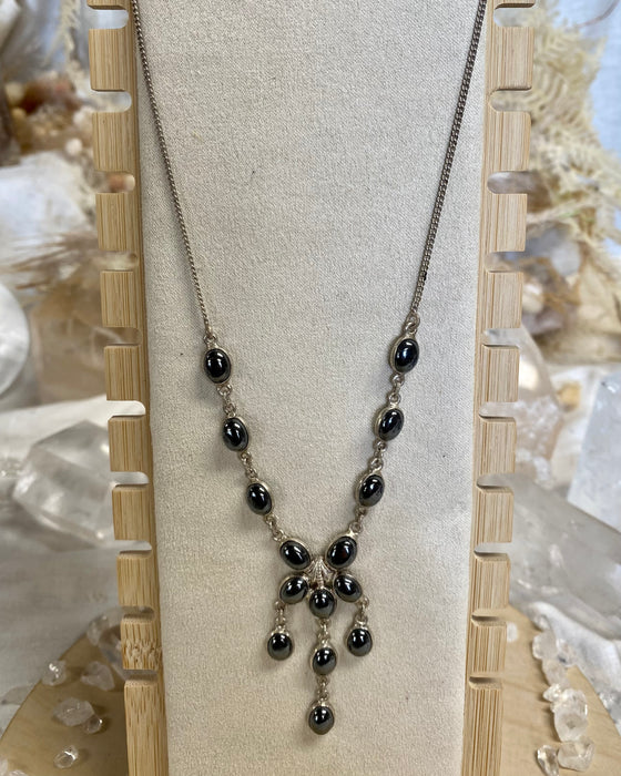 Sterling Silver Hematite Necklace