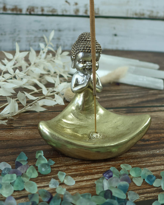 Gold Buddha Incense Burner