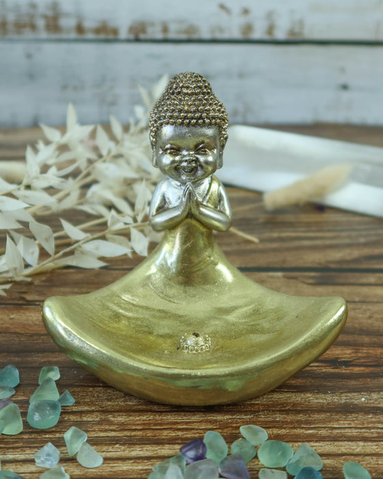 Gold Buddha Incense Burner