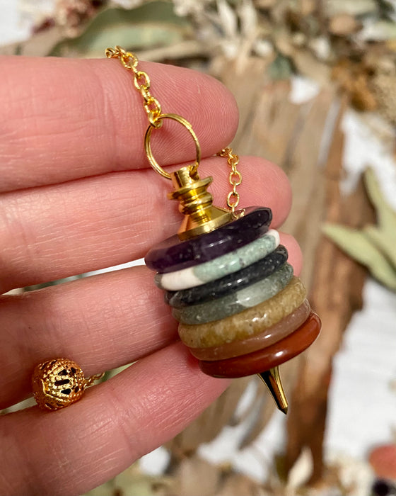 7 Chakra Disc Pendulum