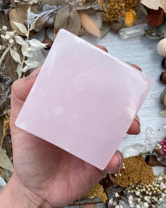 Pink Mangano Calcite Cube