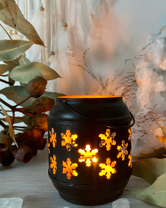 Mini Snowflake Tea Light Candle Holder