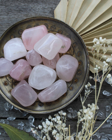 rose quartz tumbled