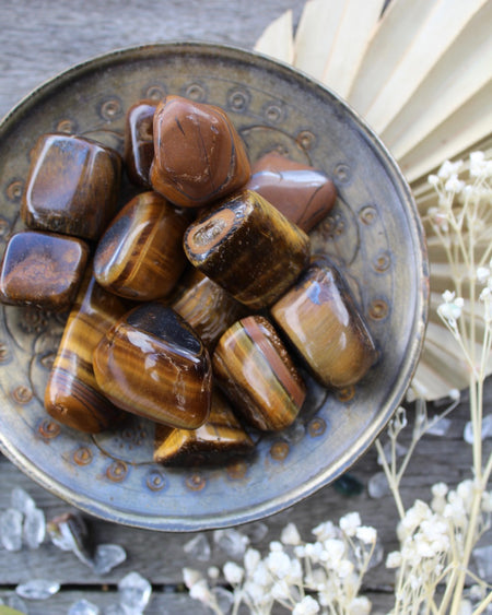 tiger eye tumbled