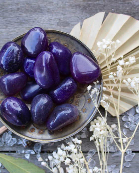 Purple Agate Tumbled