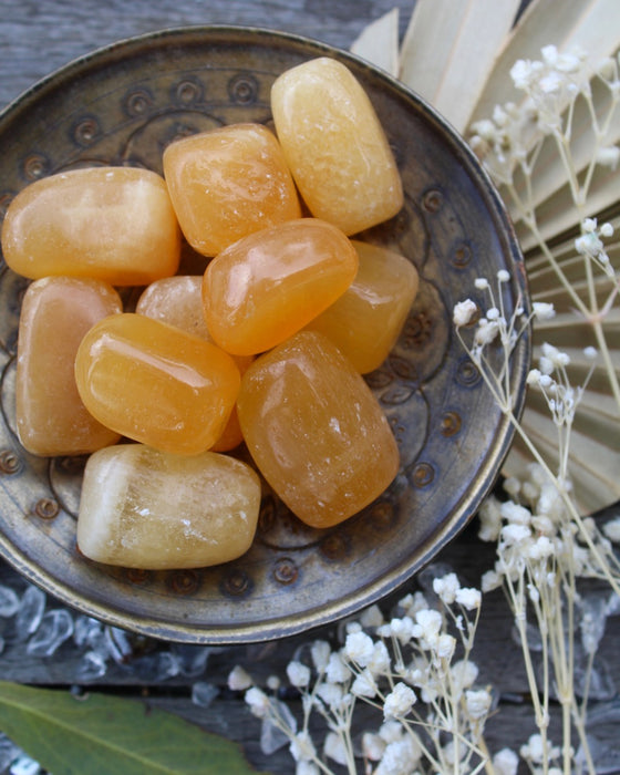 Orange Calcite Tumbled