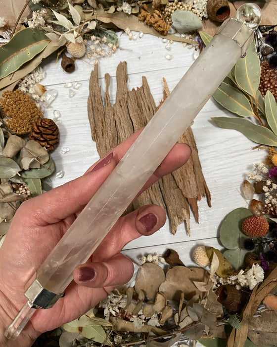 Clear Quartz Chakra Wand