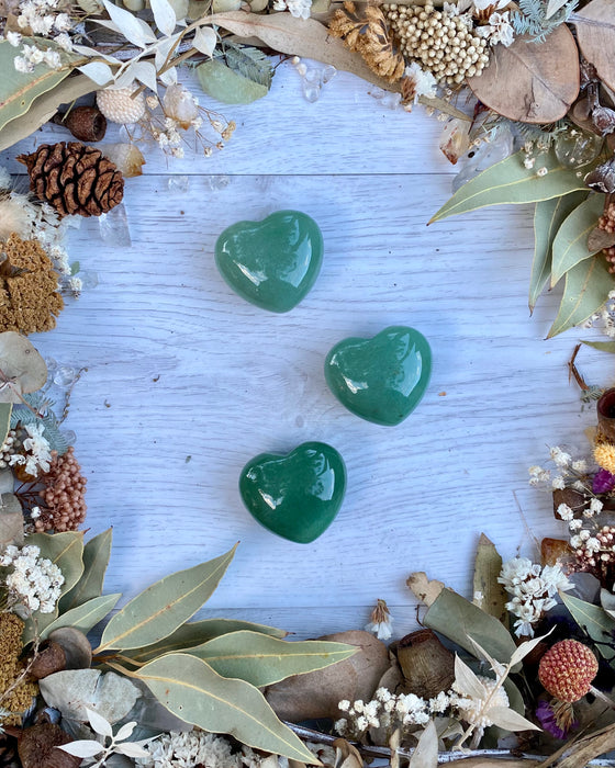 Green Aventurine Heart