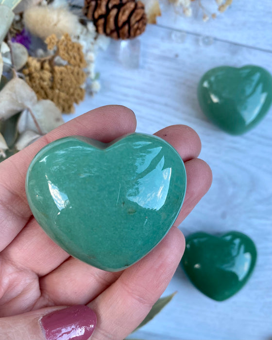 Green Aventurine Heart