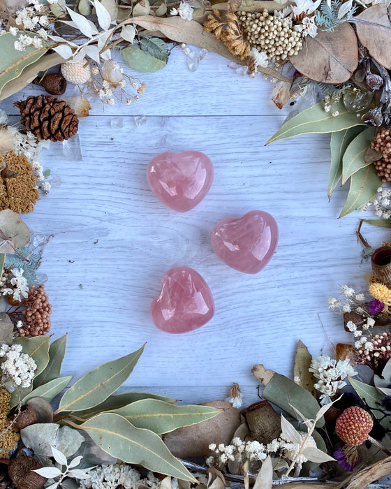 rose quartz heart