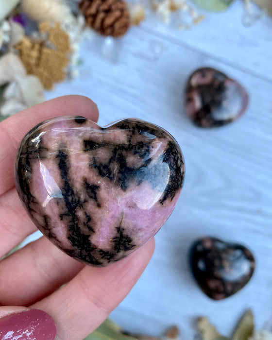 Rhodonite Heart