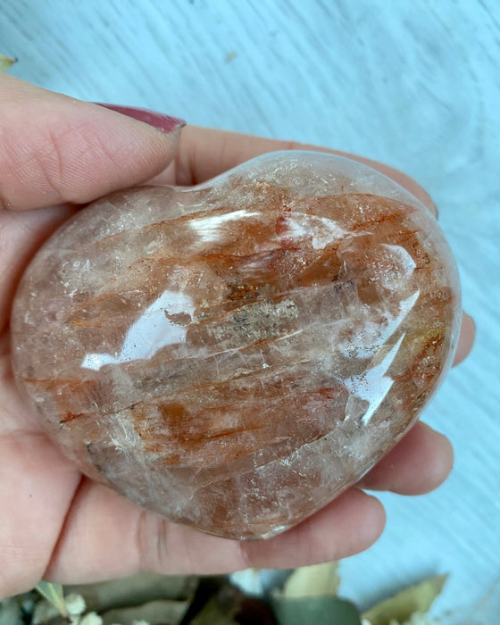 Fire Agate Heart