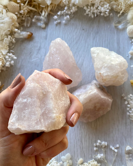 Raw Rose Quartz