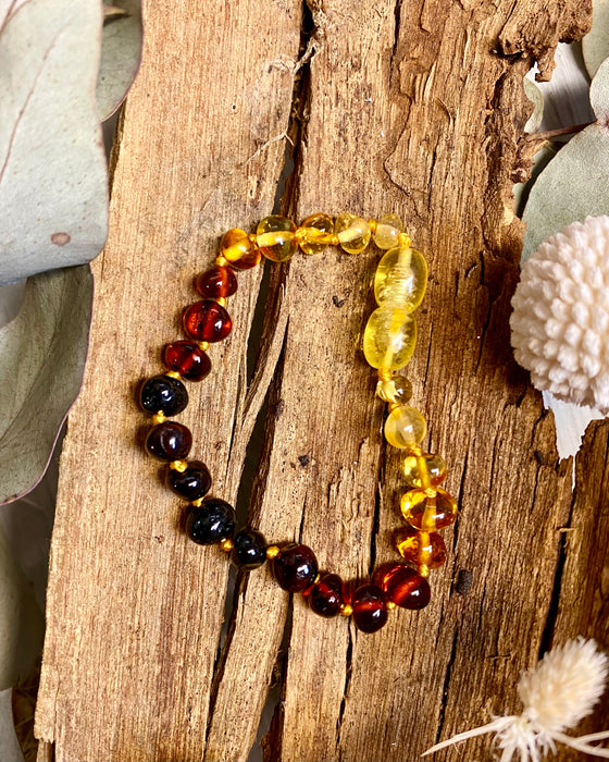 amber teething bracelet