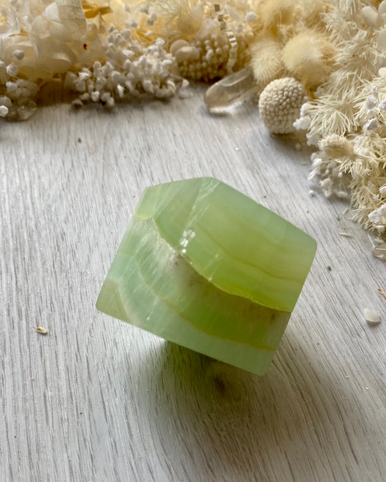 Pistachio Calcite Cube