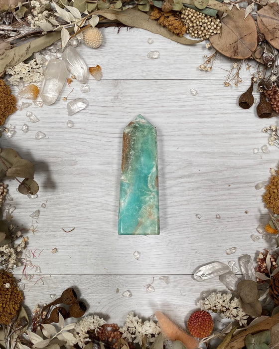 Blue Aragonite Point