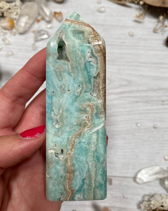 Blue Aragonite Point