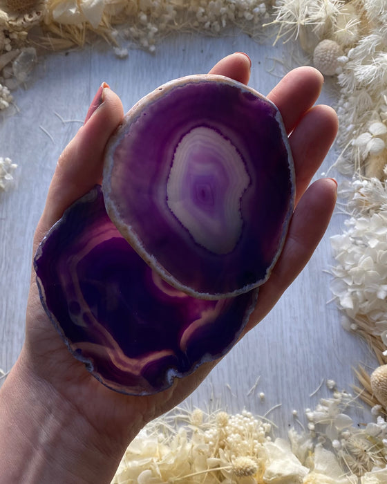 Purple Agate Slice