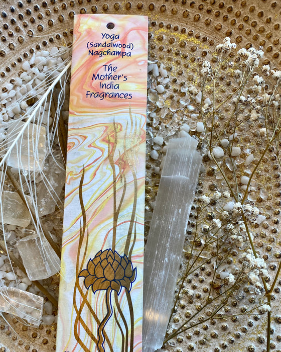 The Mother’s India Yoga (Sandalwood) Nagchampa Incense