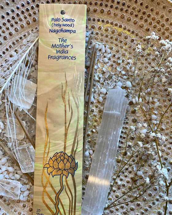 The Mother’s India Palo Santo (holy wood) Nagchampa Incense