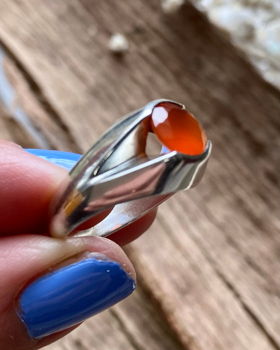 Sterling Silver Carnelian Ring