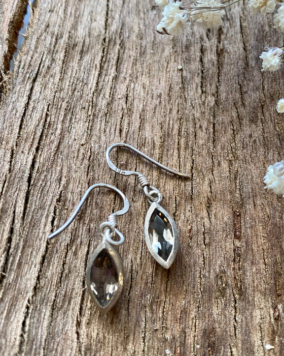 Sterling Silver Smokey Quartz Earrings