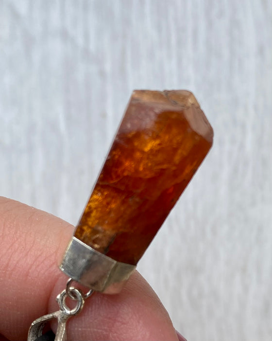 Hessonite Garnet Pendant