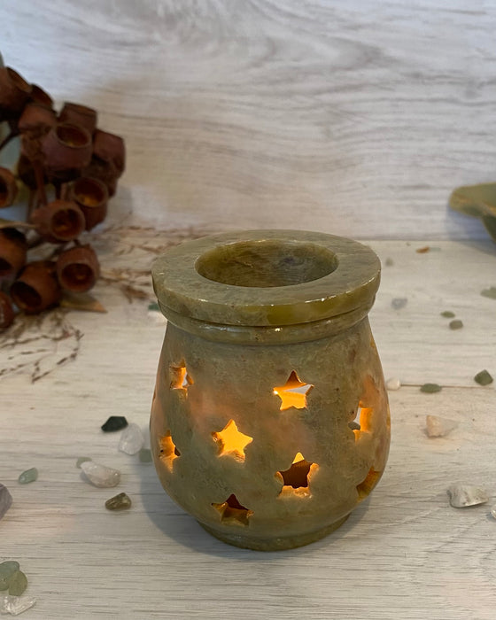 Star Soap Stone Oil/Resin Burner