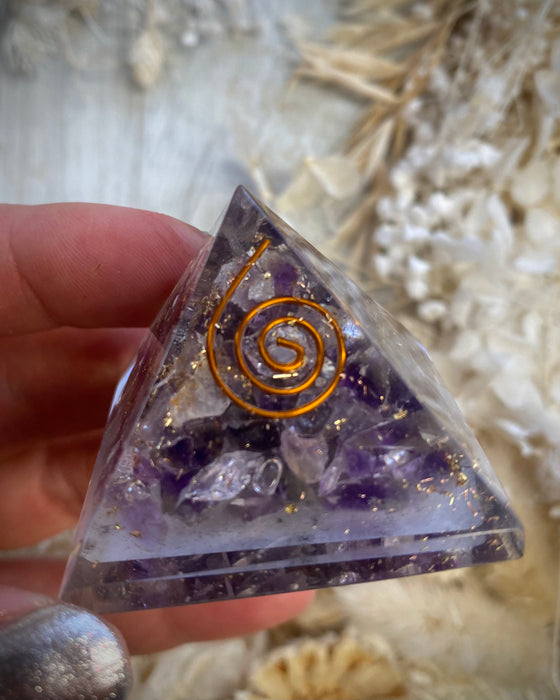 Orgonite Pyramid Amethyst