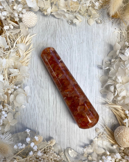 Carnelian Orgonite Massage Wand