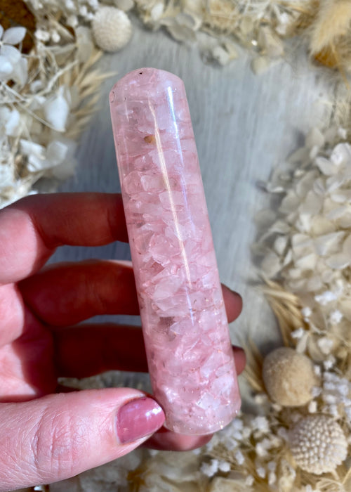 Rose Quartz Orgonite Massage Wand