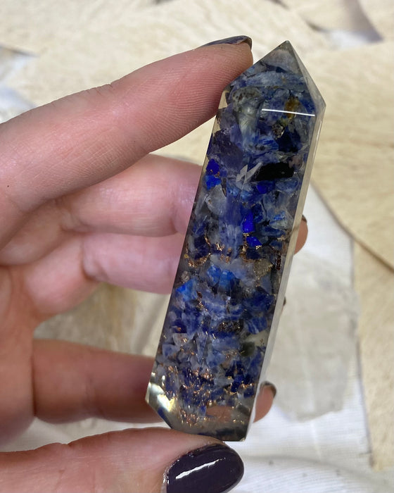 Lapis Lazuli Orgonite Point