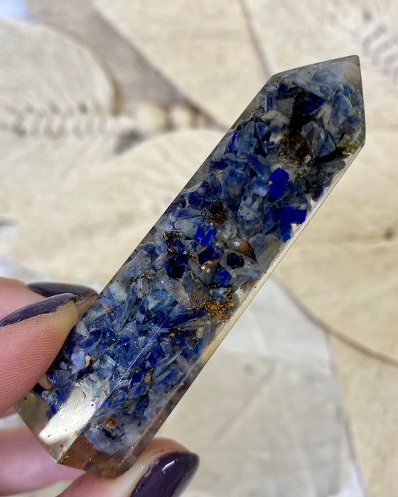 Lapis Lazuli Orgonite Point