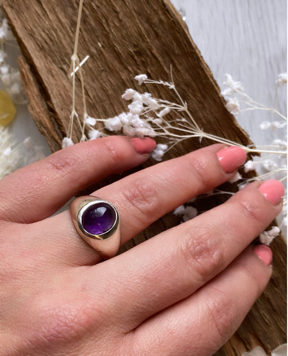 Amethyst Sterling Silver Ring