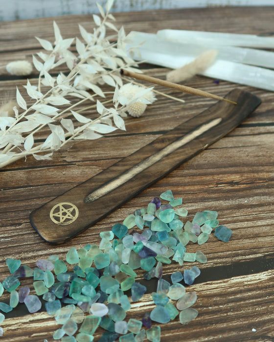 Wooden Incense Holder - Pentacle