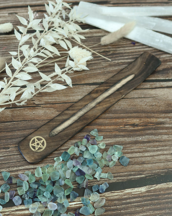 Wooden Incense Holder - Pentacle