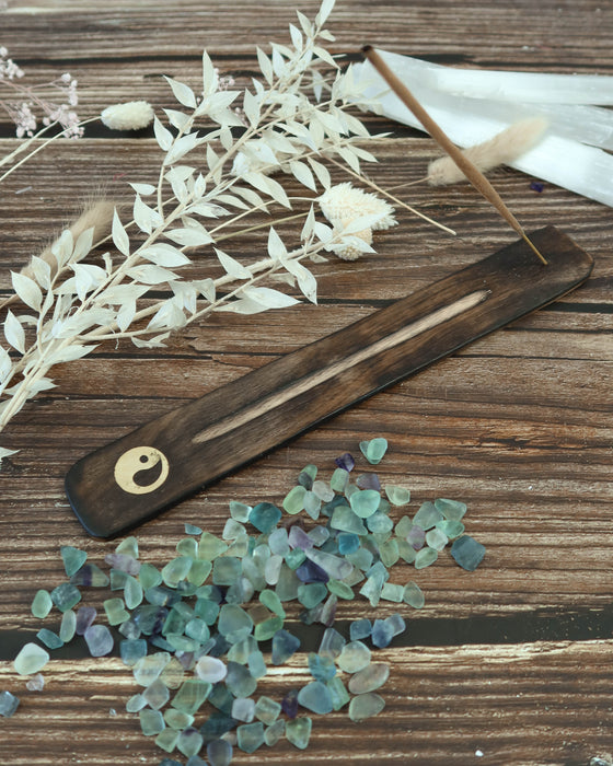 Wooden Incense Holder - Yin yang