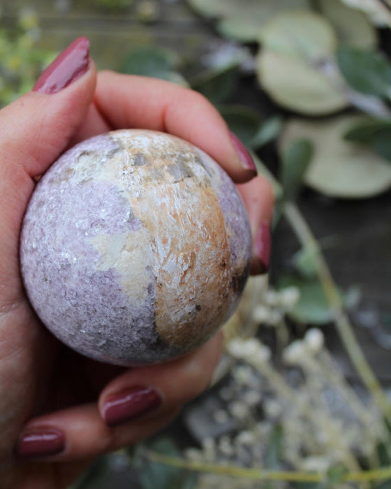 Lepidolite Sphere