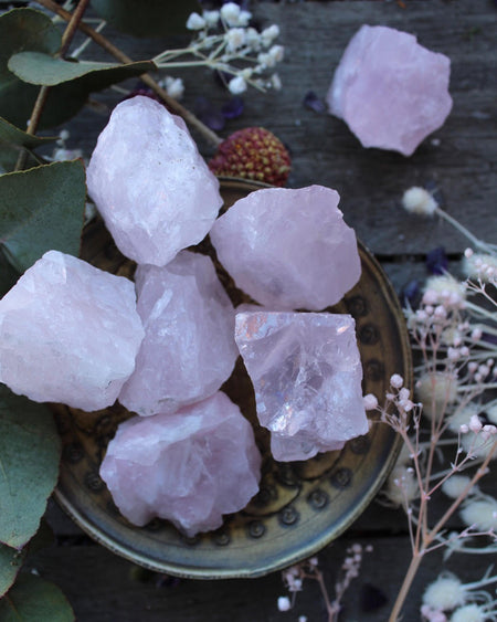 rose quartz raw