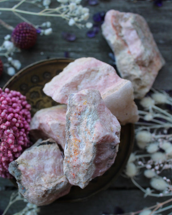 raw rhodochrosite