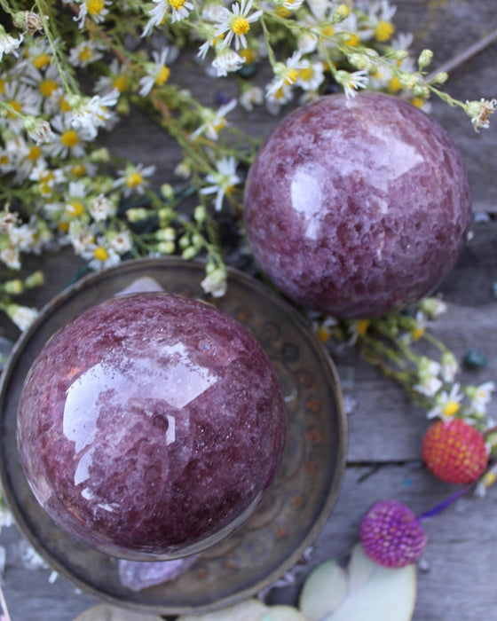 strawberry quartz sphere